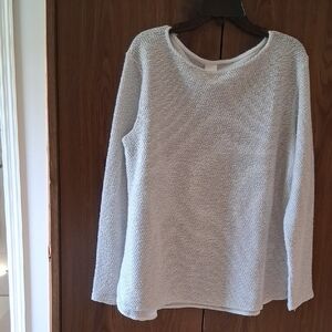 H&M Cream Textured Knit Sweater